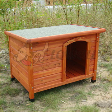 wooden dog house