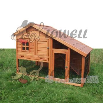 wooden rabbit hutch