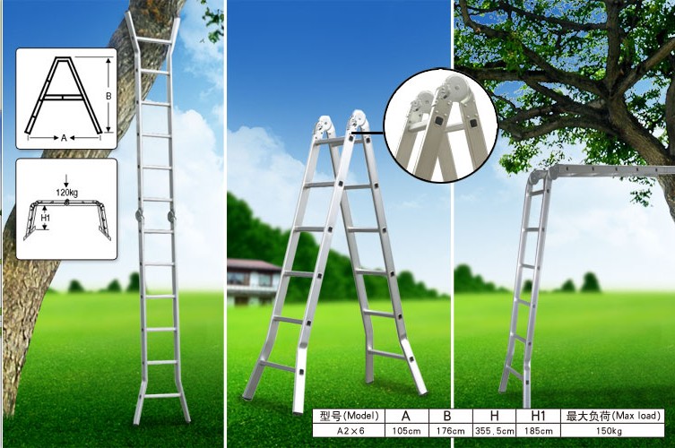 multi-function aluminum ladder