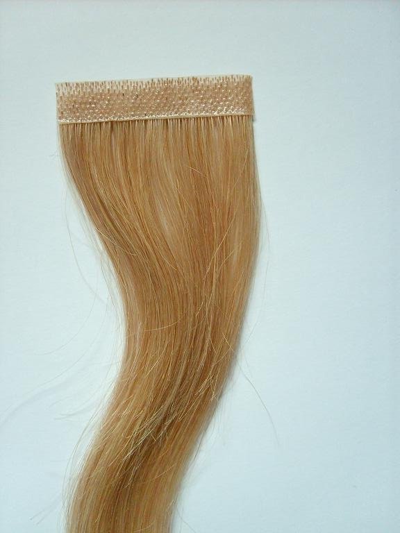 Indian virgin remy human hair skin weft / pu weft extension