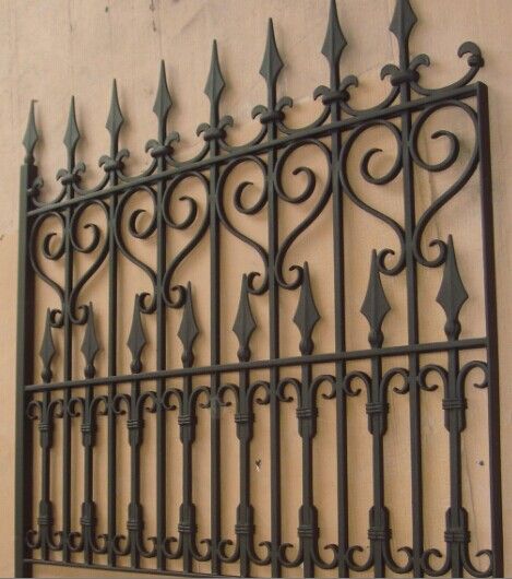 Wrought iron fence