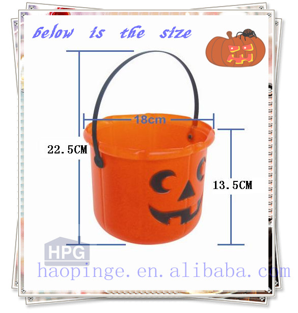 Plastic pumpkin &amp; hallowen bucket