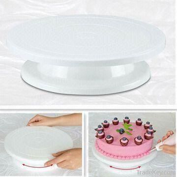 cake decorating turntable made of plastic with28CM