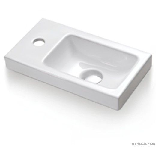 Small Ceramic Cabinet Sink Basin with One Hole