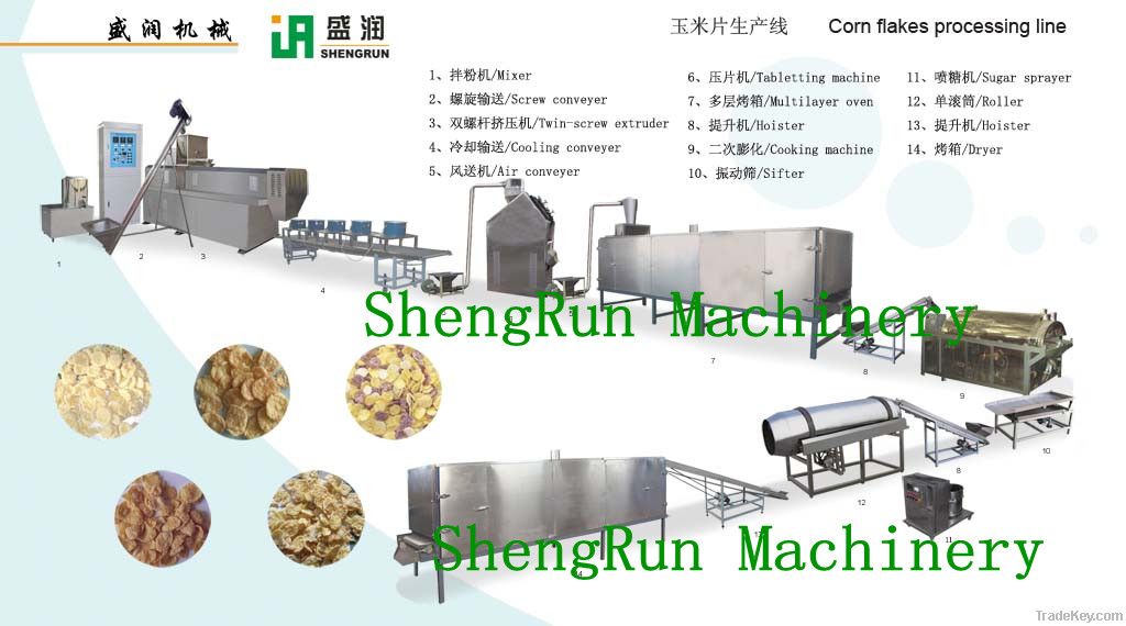 Breakfast Cereals/Corn Flakes Processing Line