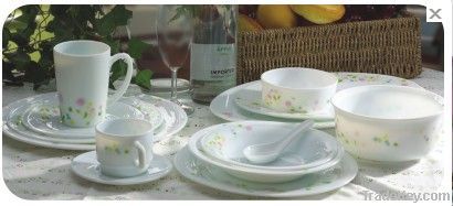 24pcs opal glassware dinner set