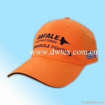 100% cotton baseball cap with printed logo