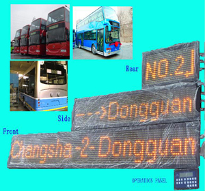 led bus route ads sign/ board/display