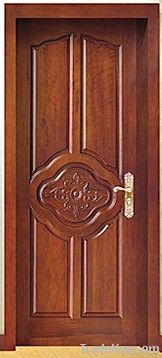 Natural solid wood door