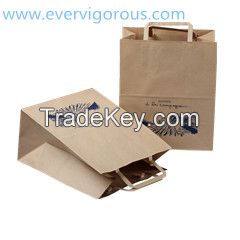 kraft paper shopping bag, twist handle paper shopping bag