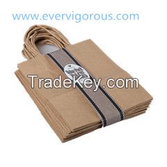 kraft paper shopping bag, twist handle paper shopping bag