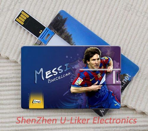 Credit Card USB2.0 Flash Drives gifts , 128MB to 16GB Memory Capacity