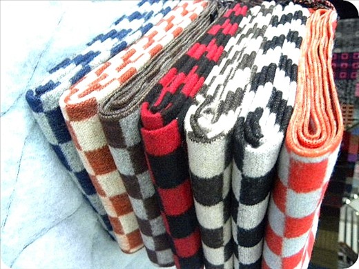 silk woolen scarf
