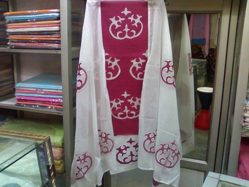 ladies applique, patchwork salwar suit, kurta, saree, bsdsheet