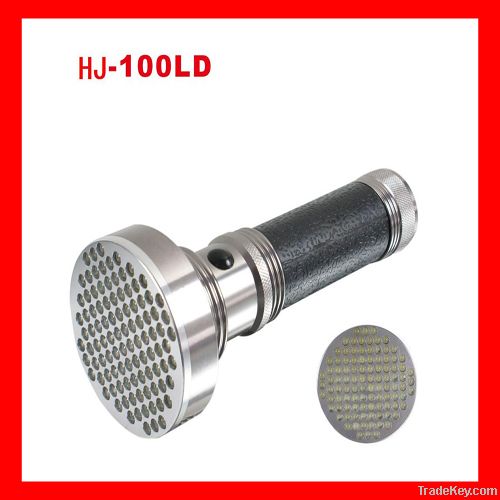 HJ-100 aluminum flashlight with 100 LED