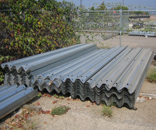 Hot dip galvanized highway safety guardrails