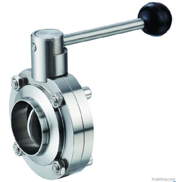 sanitary stainless steel butterfly valve