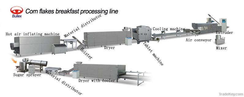 Corn Flakes Processing Line