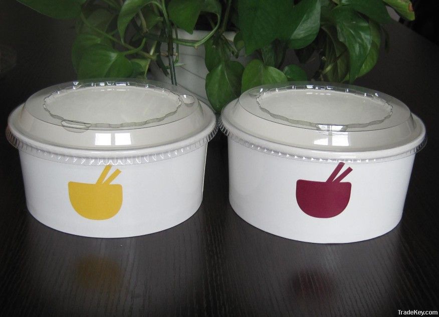Disposable Paper Salad Box/ Salad Bowl with Lid