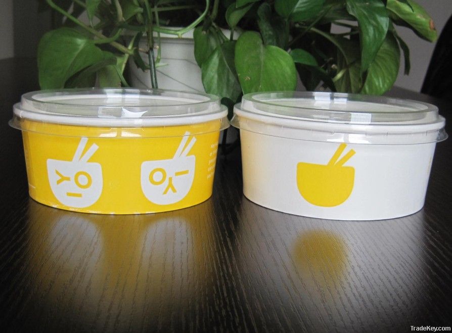Disposable Paper Salad Box/ Salad Bowl with Lid