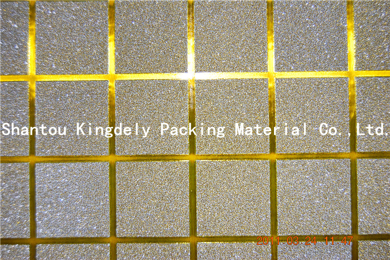 Square Golden PP Glitter Film/Packaging material