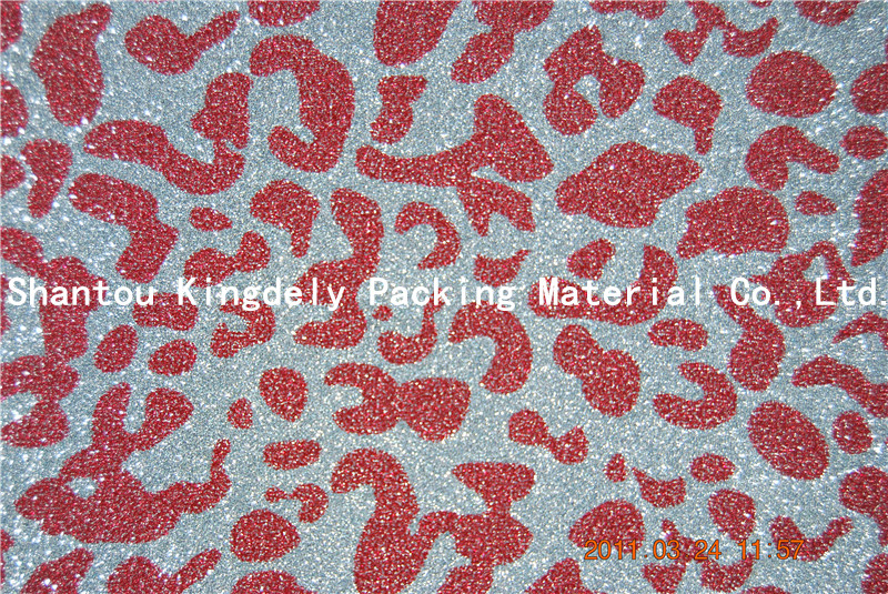 Red Pattern PP Glitter Film /Plastic Film