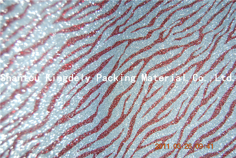 Packaging Material PP Plastic Glitter Film for boxes/shoes/clothes/bag