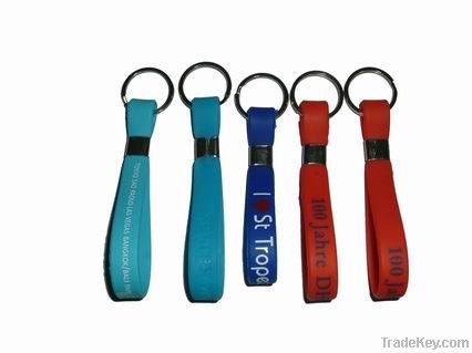 silicone rubber keyring