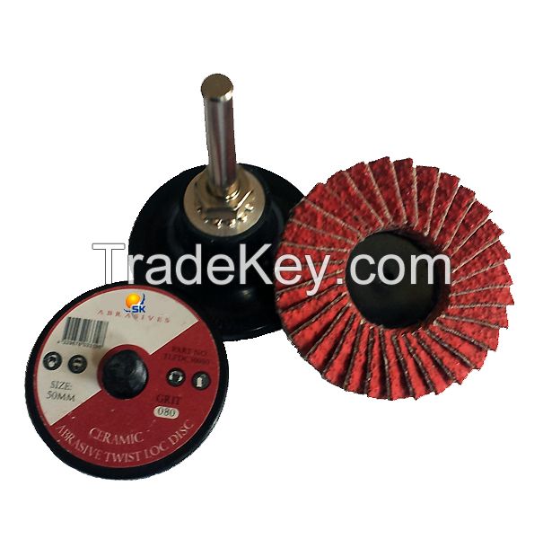 Mini quick change disc mini flap disc