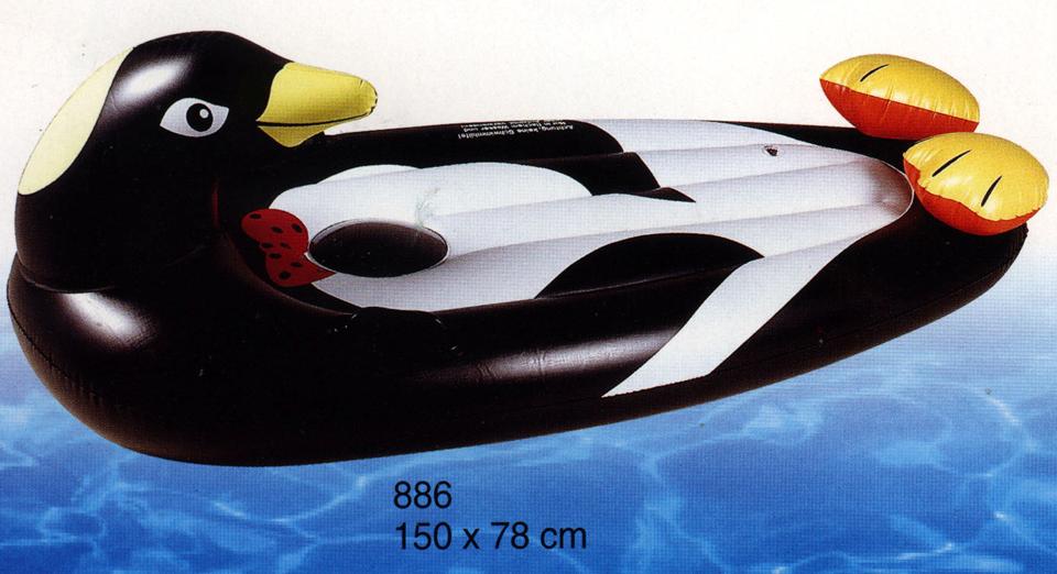 inflatable penguin rider