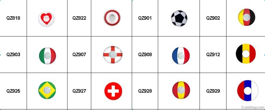 Crazy eye contact lens flag contact lenses for world cup