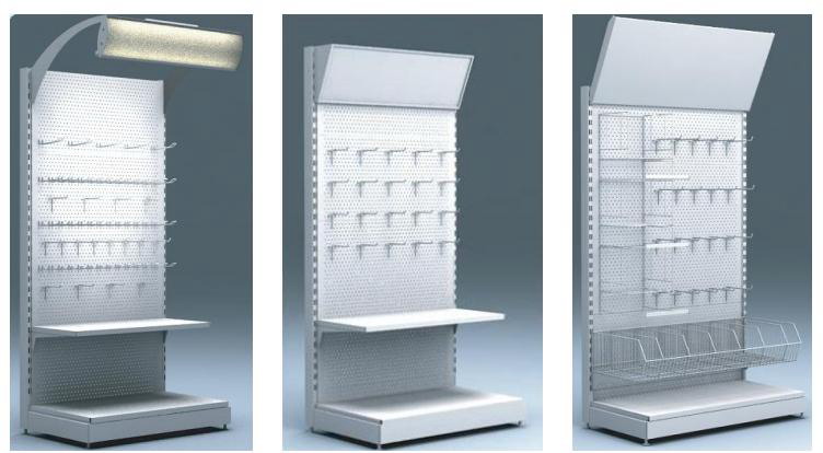 "Euro+" Perforated Trade Display Stand