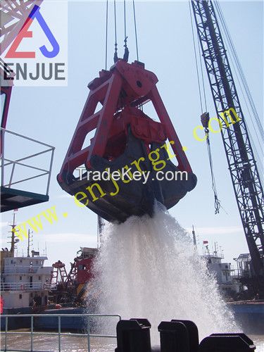 Single Four rope clamshell Dredging Grab