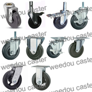 medium and heavy duty swivel hard rubber caster