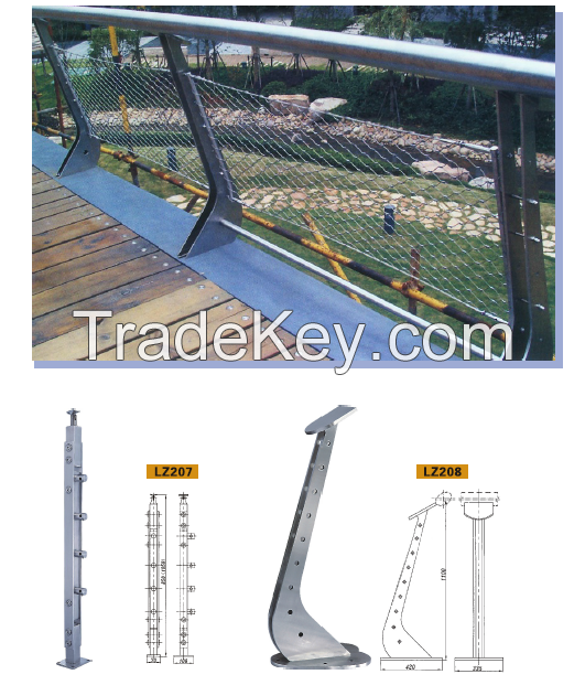 Stainless steel balustrades and handrails