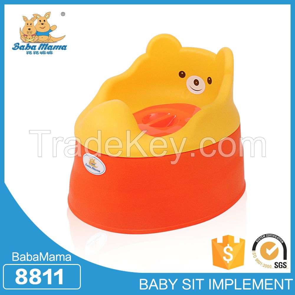 Plastic infant toilet baby color bear potty  seat trainer kid portable  toilet seat baby potty trainer potty chair