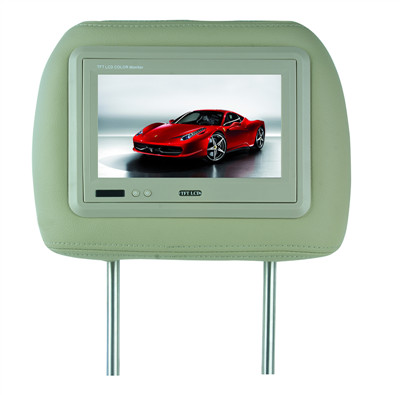 7"headrest monitor with pillow