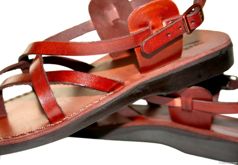 Brown Mix Leather Sandals