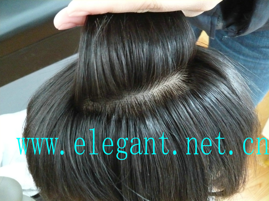 super quality silk top chinese virgin hair toupee