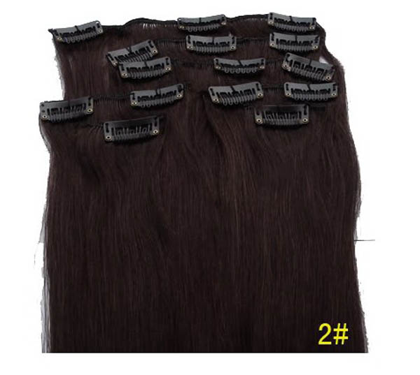clip-in human hair weft