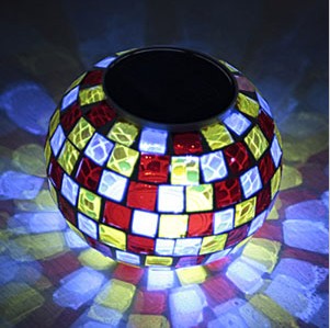 solar mosaic lantern