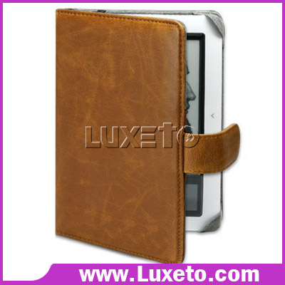 Leather case for Nook  ebook reader with simple style