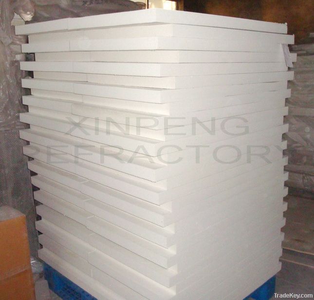 High density ceramic fiber board