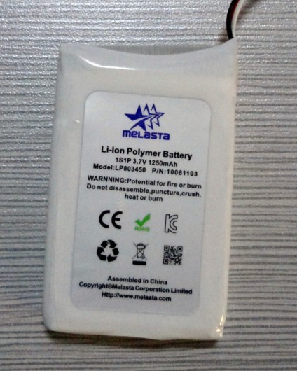 3.7V Polymer Li-ion Battery Pack for Medical Devices (LP803450)