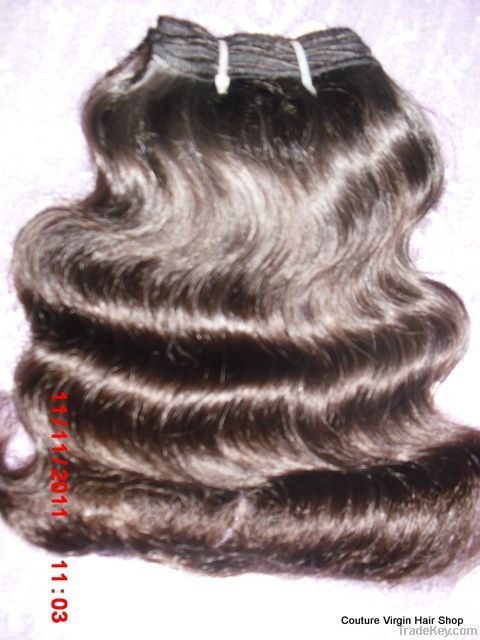 Deep wavy machine weft