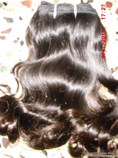 Silky straight wave hair weft