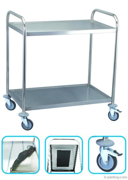 Two-tier Stainless Steel Trolley