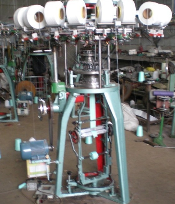 elastic band knitting machine