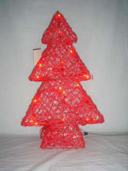 Christmas tree with LED string light