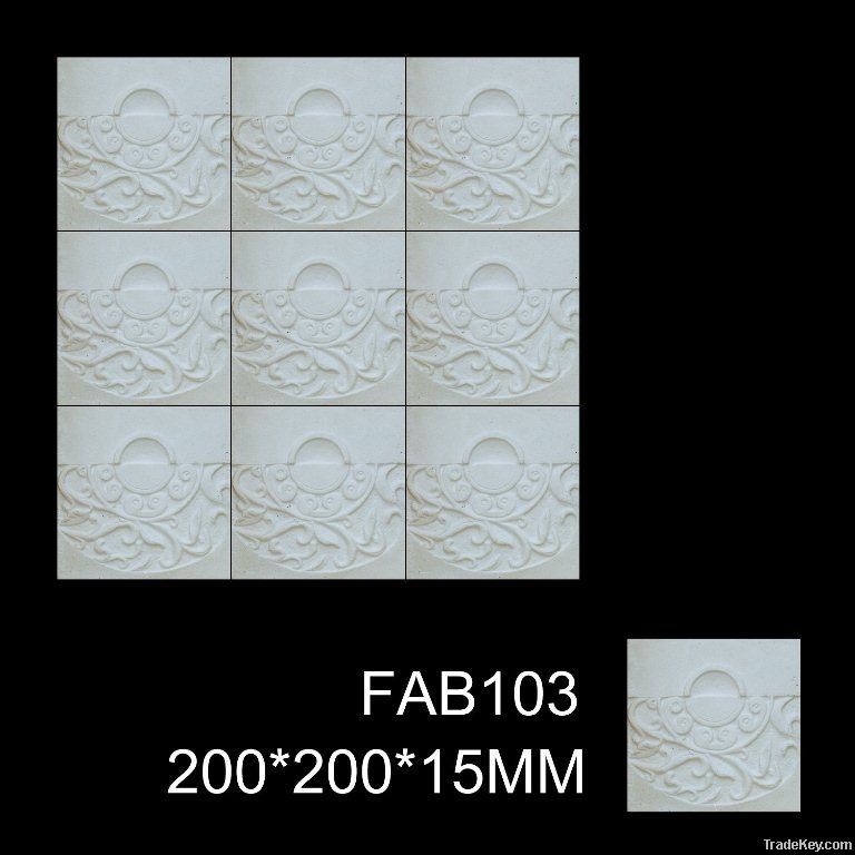 Decorative wall tile